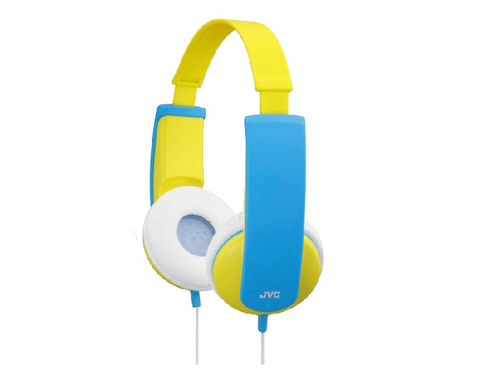 JVC HA-KD5-Y Yellow Kids Headphones with Volume Limiter 
