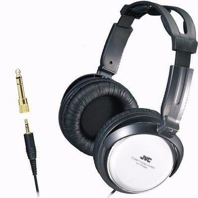 JVC HA-RX500 SILVER FULL-SIZE EXTRA BASS 