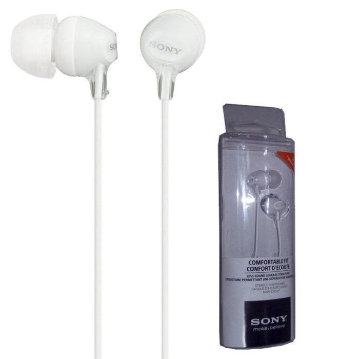 Sony MDR-EX15LPW White In Ear Headphones MDREX15 