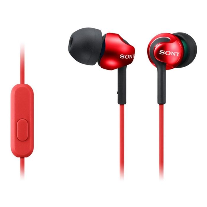 SONY MDR-EX110AP Black In-Ear Headphones with in Line Microphone For Smartphones / BRAND NEW