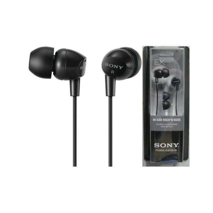 SONY MDR-EX15 Black In-Ear Stereo Headphones with Powerful Bass 