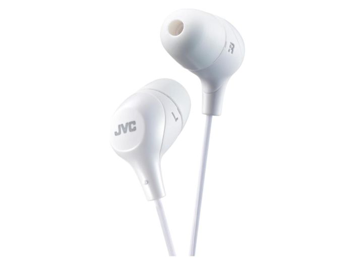 JVC HAFX38W White Marshmallow Wired In-Ear headphones with Remote & Mic 