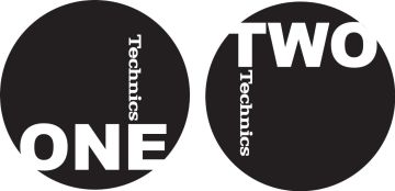 Technics Slipmat 60606 One-Two Black-White
