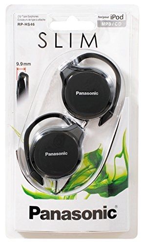 Panasonic RPHS46 Black Clip On Wired On-Ear Headphone with